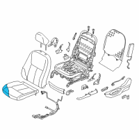 OEM 2022 Infiniti Q50 Pad Assy-Cushion, Front Seat Diagram - 87311-4HA0A