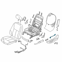 OEM 2019 Infiniti Q50 Seat Lumbar Switch Assembly Diagram - 87317-4HA0A