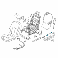 OEM 2022 Infiniti Q50 Seat Lumbar Switch Assembly Diagram - 87317-4HA0A