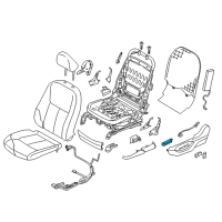 OEM 2019 Infiniti Q50 Front Seat Switch Assembly Diagram - 87016-4HA0A