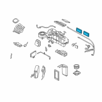 OEM 2002 Lincoln Navigator Evaporator Case Seal Diagram - 2L1Z-19643-AA