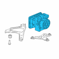 OEM Honda Ridgeline Modulator Assembly, Vsa (Rewritable) Diagram - 57111-T6Z-A04