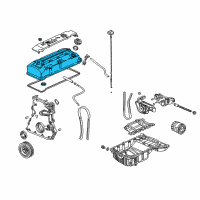 OEM 2001 Honda S2000 Cover, Cylinder Head Diagram - 12310-PCX-505