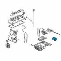 OEM Honda FILTER, OIL Diagram - 15400-PCX-306