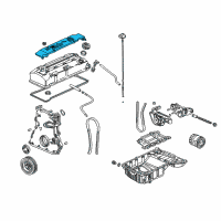 OEM 2004 Honda S2000 Cover, Ignition Coil Diagram - 12331-PZX-A00