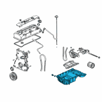 OEM 2006 Honda S2000 Pan, Oil Diagram - 11200-PCX-000