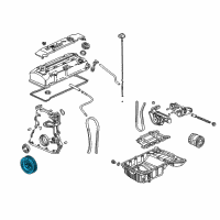 OEM Pulley, Crankshaft Diagram - 13810-PCX-003