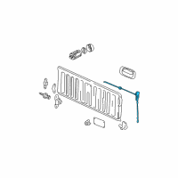 OEM 2008 GMC Canyon Latch Diagram - 20788263