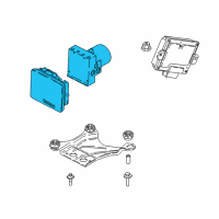 OEM BMW 750i RP HYDRAULIC UNIT FOR DSC Diagram - 34-51-7-916-215