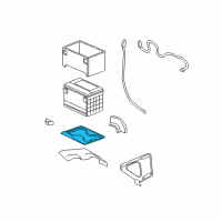 OEM Chevrolet Silverado 1500 HD Classic Tray, Battery Diagram - 15246518