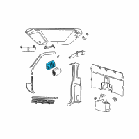 OEM Ford Map Lamp Assembly Diagram - F37Z-13776-B