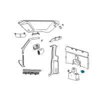 OEM 2011 Ford Ranger Cup Holder Diagram - 3L5Z-1313564-AAB