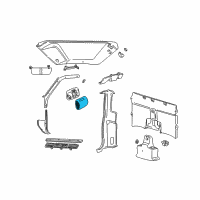 OEM 2001 Ford Ranger Dome Lamp Lens Diagram - D9AZ-13783-C