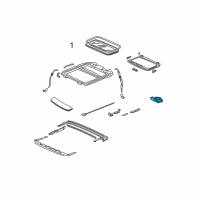 OEM 2004 Acura TL Motor Assembly Diagram - 70450-SEP-A01