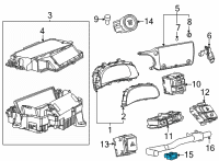 OEM Toyota Sienna Temperature Aspirator Diagram - 88625-06040