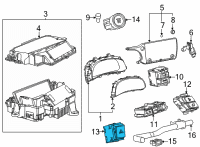 OEM Lexus NX250 SWITCH, HAZARD WARNI Diagram - 84332-78010