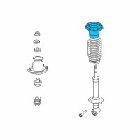 OEM 2005 Toyota Matrix Spring Insulator Diagram - 48257-01020