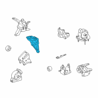 OEM 1998 Toyota Corolla Side Mount Bracket Diagram - 12315-22010