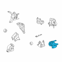 OEM 2000 Toyota Corolla Side Mount Diagram - 12372-0D020