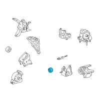 OEM 2000 Toyota Corolla Side Mount Damper Diagram - 12351-15110