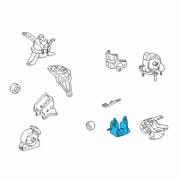 OEM 2000 Toyota Corolla Side Mount Bracket Diagram - 12325-15100