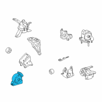 OEM 2001 Toyota Corolla Front Mount Diagram - 12361-0D011