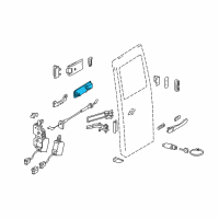 OEM Dodge Sprinter 2500 Handle-Rear Door Interior Diagram - 5132053AA