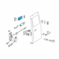 OEM 2006 Dodge Sprinter 3500 Rear Door Hinge Diagram - 5104378AA