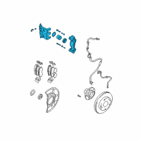 OEM 2001 Hyundai Santa Fe Brake Assembly-Front, LH Diagram - 58110-26000