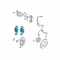 OEM 2004 Hyundai Santa Fe Front Disc Brake Pad Kit Diagram - 58101-26A40