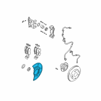 OEM 2001 Hyundai Santa Fe Shield-Dust, RH Diagram - 51756-26100--DS