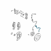 OEM 2005 Hyundai Santa Fe Hose-Brake Front, LH Diagram - 58811-26000