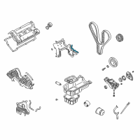 OEM Hyundai Tiburon Gasket-Timing Belt Cover Diagram - 21373-37101