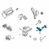 OEM Kia Sportage Case Assembly-Oil Pump Diagram - 2131037100