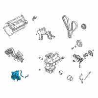 OEM 2001 Kia Optima Cover Assembly-Timing Belt Diagram - 2135037500