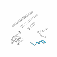 OEM Infiniti Tube Assembly-Back Window Wash Diagram - 28975-1BA1A