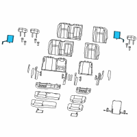 OEM 2017 Ram 1500 Pad-Seat Back Diagram - 4610137AB