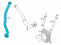 OEM Hyundai Santa Fe Hose Assembly-Radiator, UPR Diagram - 25414-3D100