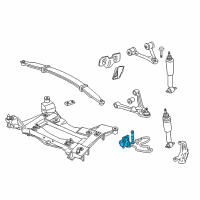 OEM 1997 Chevrolet Corvette Sensor Asm, Electronic Suspension Front Position (W/ Front Vertical Accelerometer) Diagram - 22153636