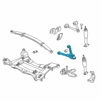 OEM 2001 Chevrolet Corvette Lower Control Arm Diagram - 10326693