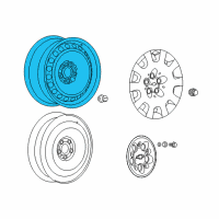 OEM 2013 Chevrolet Caprice Wheel, Steel Diagram - 92246104