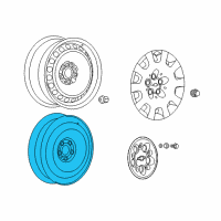 OEM 2012 Chevrolet Camaro Wheel-Compact Spare Diagram - 92230888