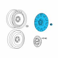 OEM 2014 Chevrolet Caprice Wheel Cover Diagram - 92261889