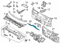 OEM Ford Mustang Mach-E PANEL ASY - DASH Diagram - LJ9Z-5801610-E