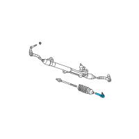 OEM Chevrolet SSR Outer Tie Rod Diagram - 26100287