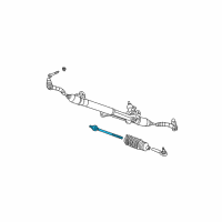 OEM 2002 GMC Envoy XL Inner Tie Rod Diagram - 26089596