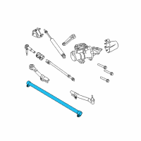 OEM 2016 Ford F-250 Super Duty Tie Rod Adjust Tube Diagram - 8C3Z-3281-D