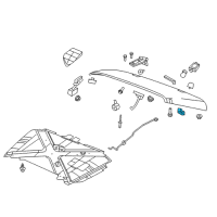 OEM 2001 Jeep Wrangler Bracket-Hood Catch Diagram - 55395652AC