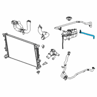 OEM 2022 Jeep Cherokee Hose-COOLANT Bottle Supply Diagram - 68269536AC