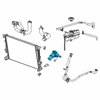 OEM 2020 Jeep Cherokee THERMOSTA Diagram - 5048423AB